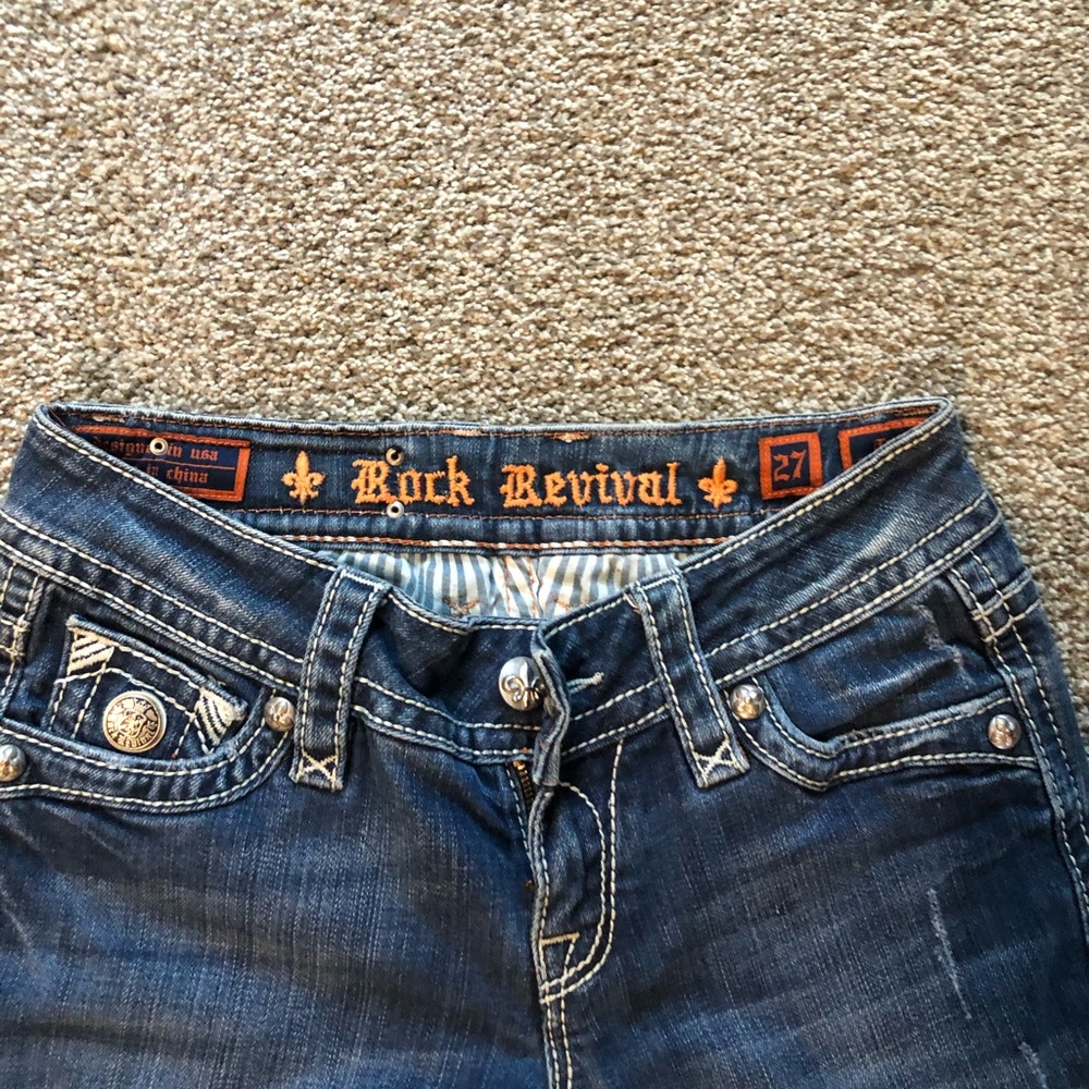 Tori Rock revival straight leg  jeans